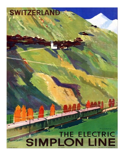 Vintage-Reiseplakat-Wandkunst