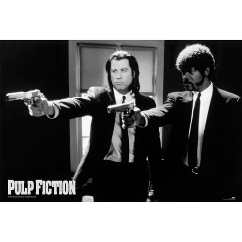 Pulp fiction poster black - pulp,