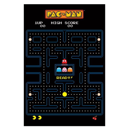 Pac man poster labyrinth - pac-man,