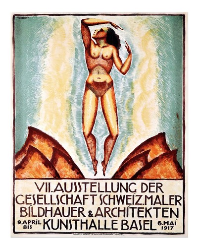 Vintage-Ausstellungsplakat-Wan