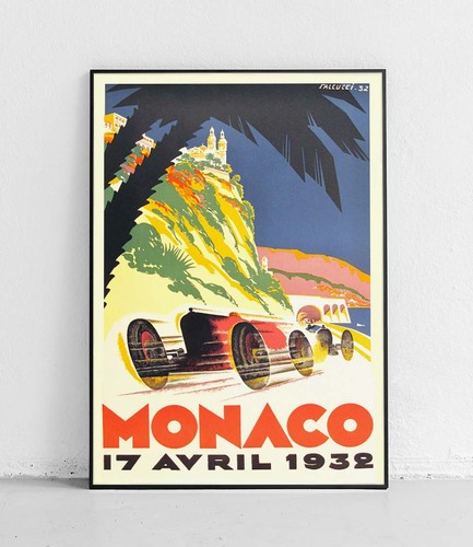 Monaco 1932 kunstdruck plakat - 1932,