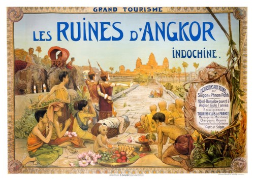 Vintage angkor ruinen - vintage,