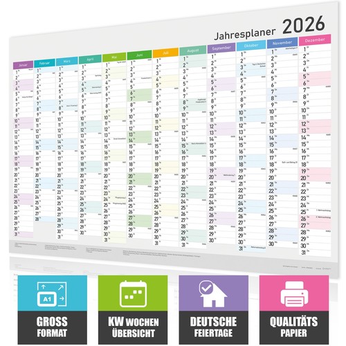 2026 wandkalender din - 2026, a1