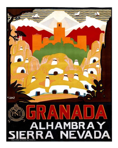 Vintage granada alhambra - vintage,