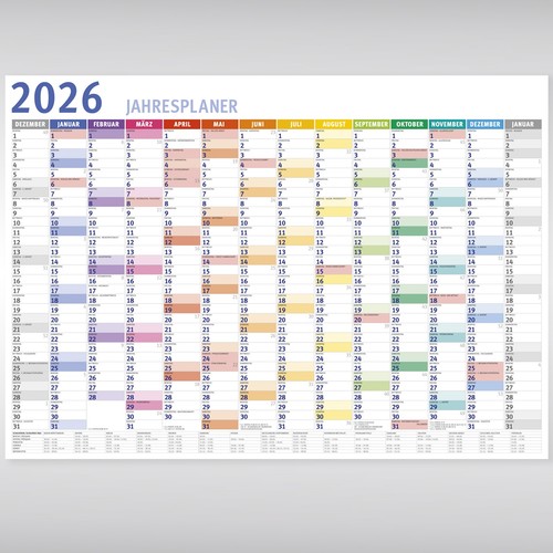 Wandkalender 2026 din a1 - 2026,,