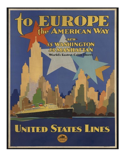 Vintage-Reiseplakat-Wandkunst