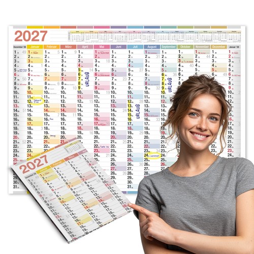 Wandkalender 2027 color - 2027,