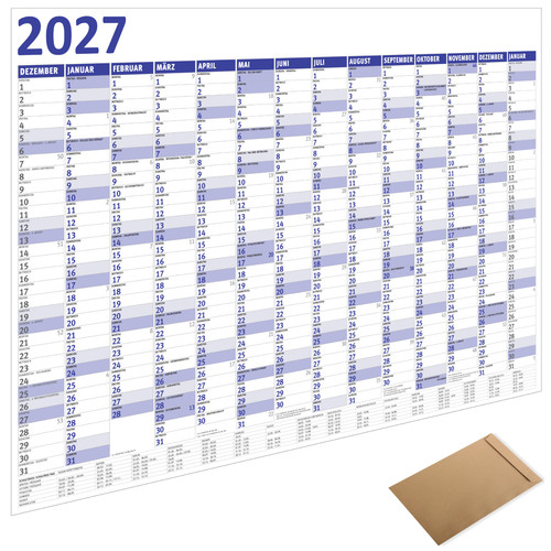 2027 wandkalender din - 2027,