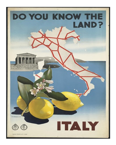 Vintage italien reiseplakat - vintage,