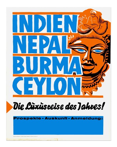 Vintage-Reiseplakat-Wandkunst