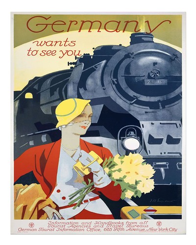 Vintage-Reiseplakat-Wandkunst