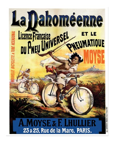 Vintage fahrrad werbeplakat - fahrrad,