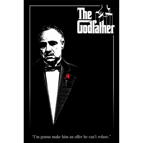 The godfather poster red rose - the,