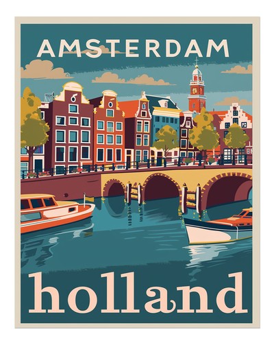 Vintage amsterdam holland - vintage,