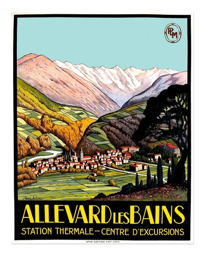 Vintage-Reiseplakat-Wandkunst