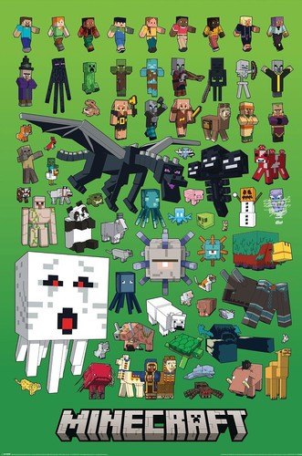 Poster minecraft figuren - minecraft, neu