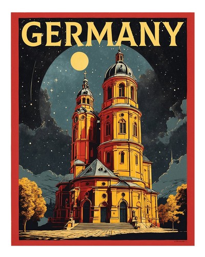 Deutschland reiseplakat - deutschland,