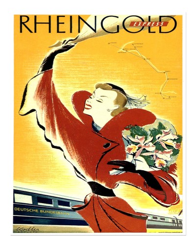 Vintage-Reiseplakat-Wandkunst
