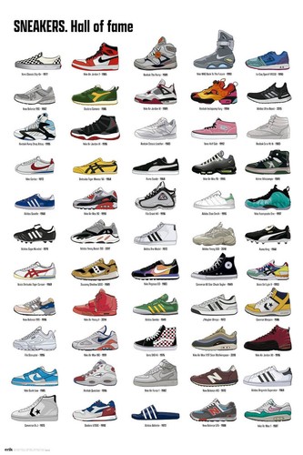 Poster sneakers hall fame - poster,